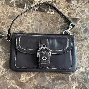 Coach Leather Buckle Wristlet